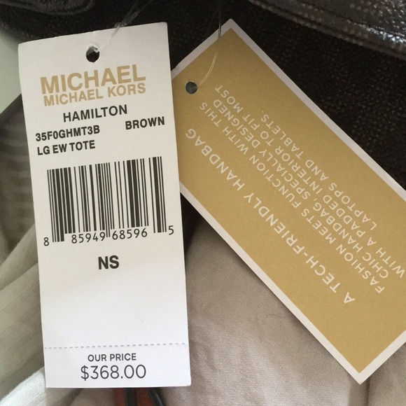 Michael Kors Large Brown Tote with tech sleeve - Picture 8 of 8